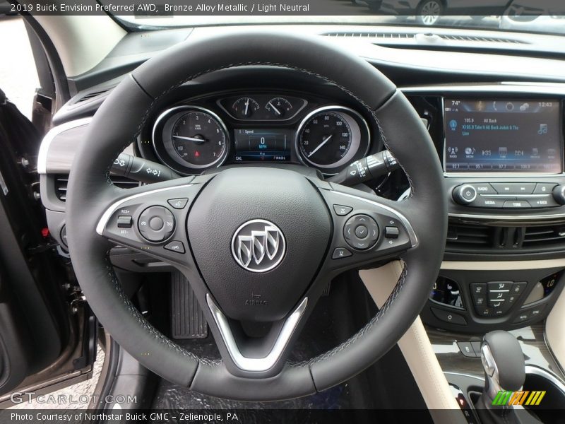 Bronze Alloy Metallic / Light Neutral 2019 Buick Envision Preferred AWD