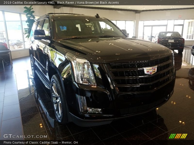 Black Raven / Kona Brown/Jet Black Accents 2019 Cadillac Escalade Luxury 4WD