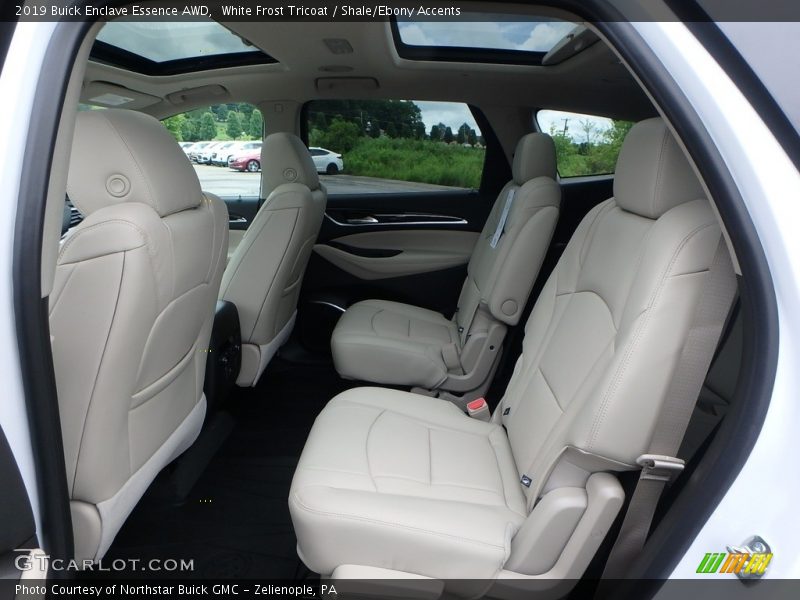 White Frost Tricoat / Shale/Ebony Accents 2019 Buick Enclave Essence AWD