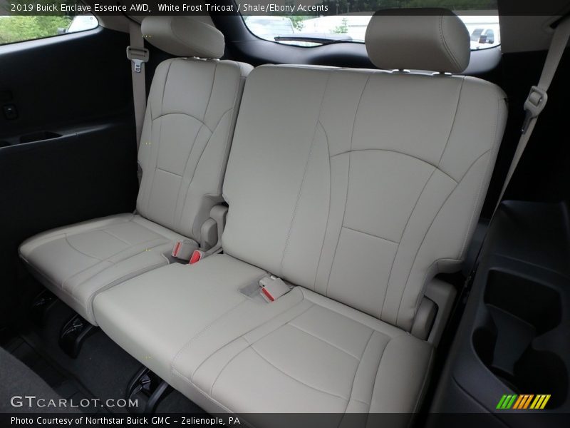 White Frost Tricoat / Shale/Ebony Accents 2019 Buick Enclave Essence AWD