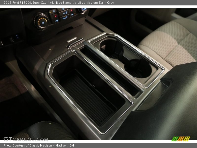 Blue Flame Metallic / Medium Earth Gray 2015 Ford F150 XL SuperCab 4x4