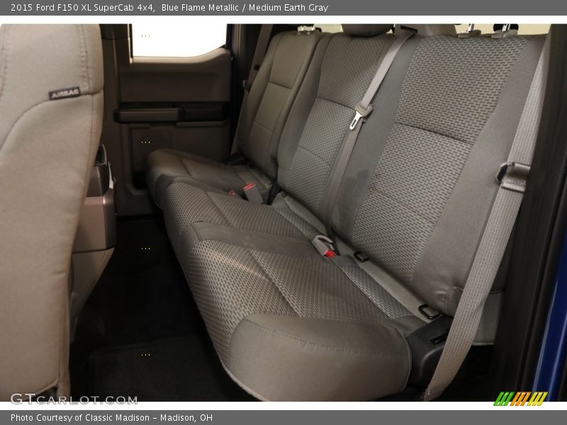 Blue Flame Metallic / Medium Earth Gray 2015 Ford F150 XL SuperCab 4x4