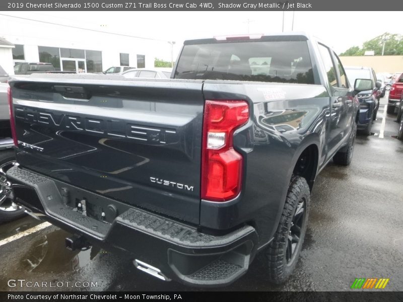 Shadow Gray Metallic / Jet Black 2019 Chevrolet Silverado 1500 Custom Z71 Trail Boss Crew Cab 4WD
