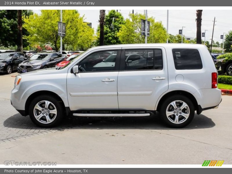 Alabaster Silver Metallic / Gray 2014 Honda Pilot EX