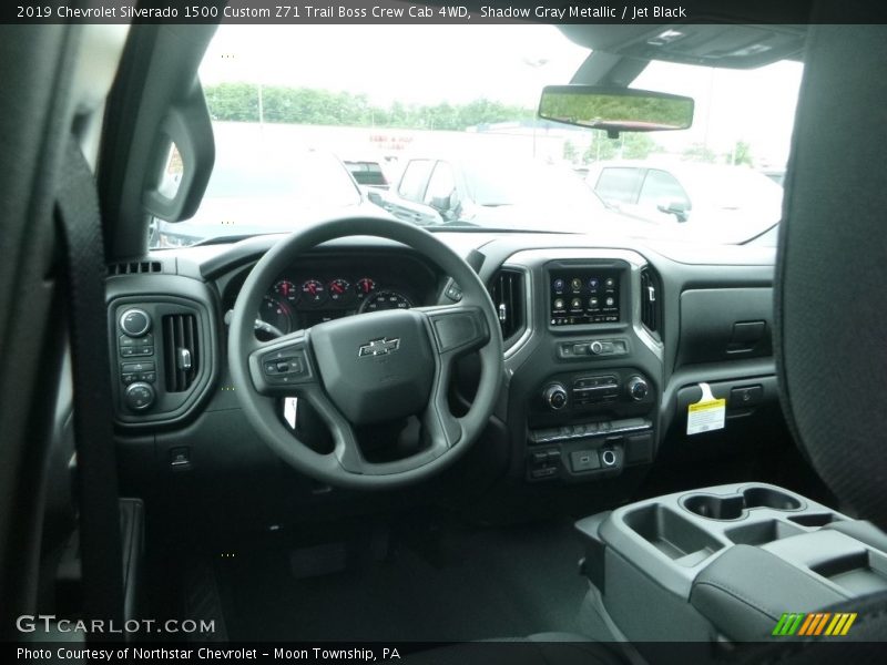 Shadow Gray Metallic / Jet Black 2019 Chevrolet Silverado 1500 Custom Z71 Trail Boss Crew Cab 4WD