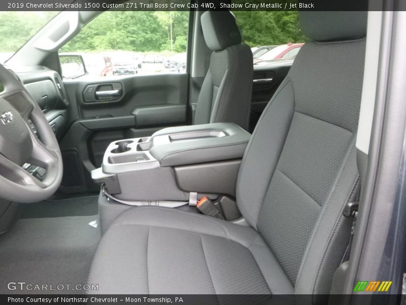 Shadow Gray Metallic / Jet Black 2019 Chevrolet Silverado 1500 Custom Z71 Trail Boss Crew Cab 4WD