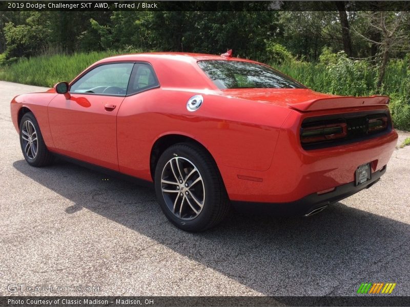 Torred / Black 2019 Dodge Challenger SXT AWD