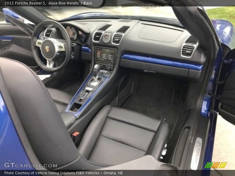 Aqua Blue Metallic / Black 2013 Porsche Boxster S