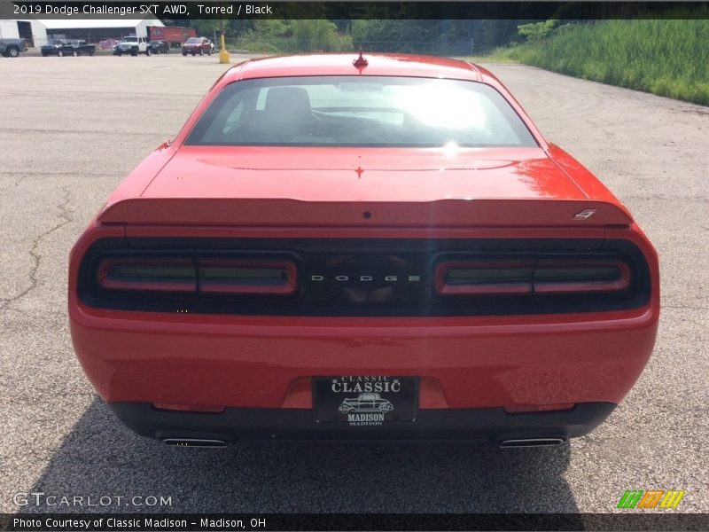 Torred / Black 2019 Dodge Challenger SXT AWD