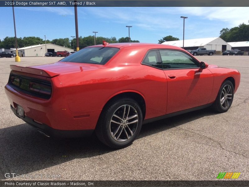 Torred / Black 2019 Dodge Challenger SXT AWD