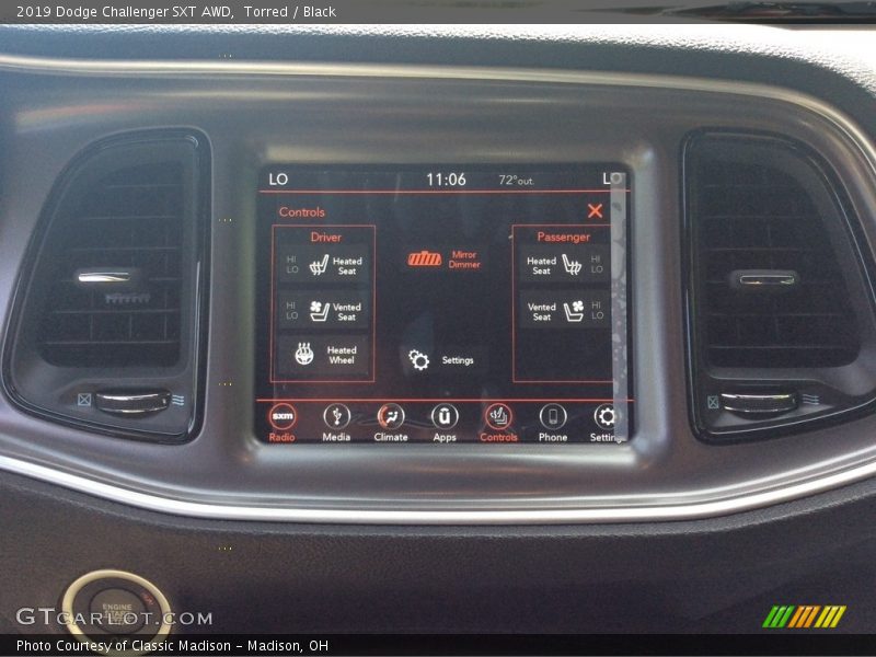 Torred / Black 2019 Dodge Challenger SXT AWD