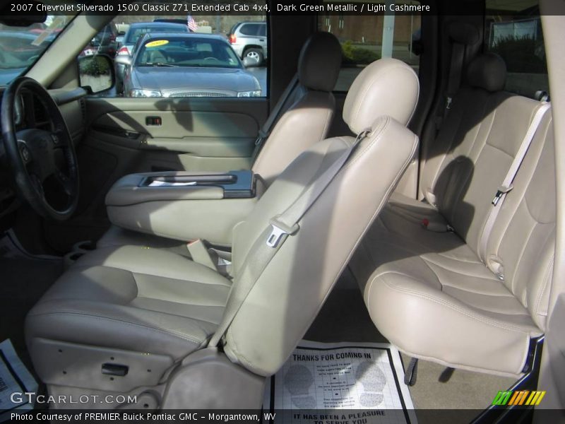 Dark Green Metallic / Light Cashmere 2007 Chevrolet Silverado 1500 Classic Z71 Extended Cab 4x4
