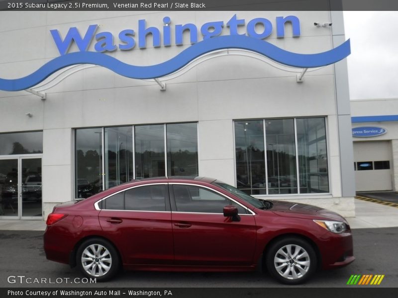 Venetian Red Pearl / Slate Black 2015 Subaru Legacy 2.5i Premium