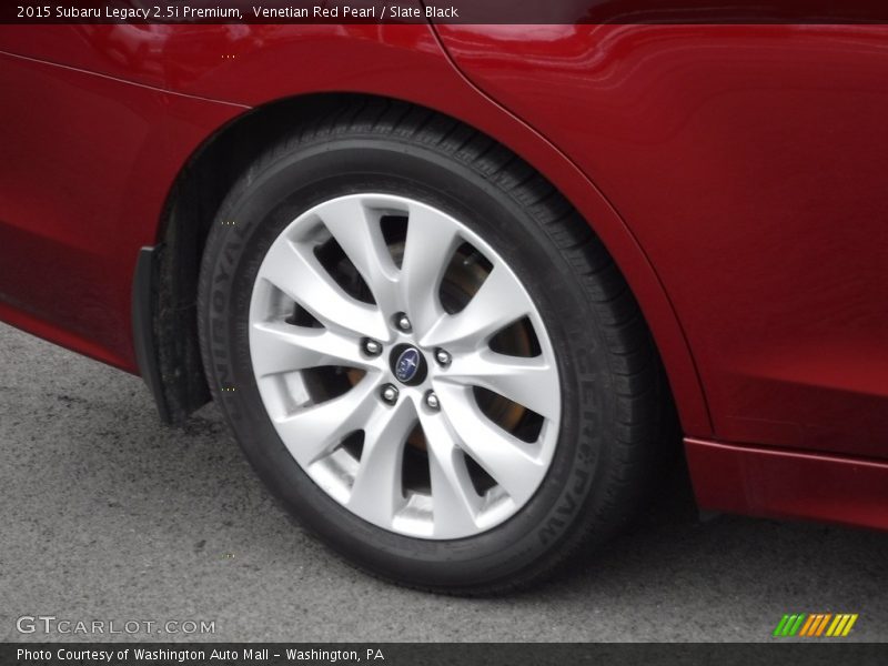 Venetian Red Pearl / Slate Black 2015 Subaru Legacy 2.5i Premium