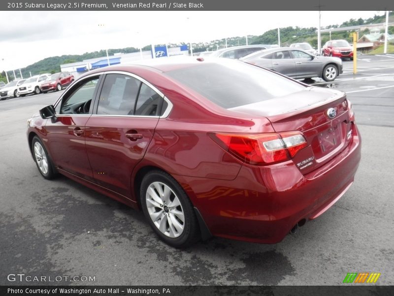 Venetian Red Pearl / Slate Black 2015 Subaru Legacy 2.5i Premium