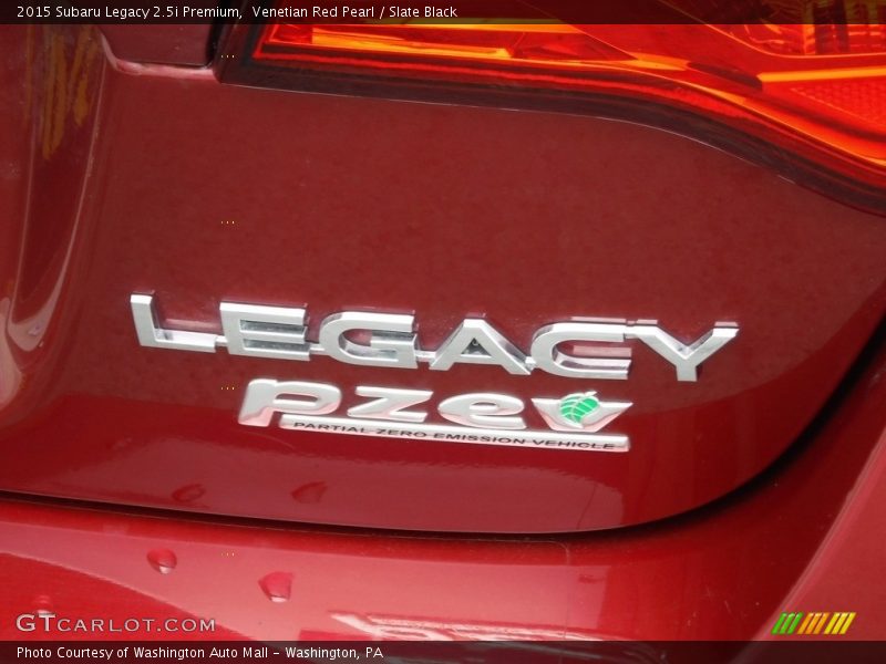 Venetian Red Pearl / Slate Black 2015 Subaru Legacy 2.5i Premium