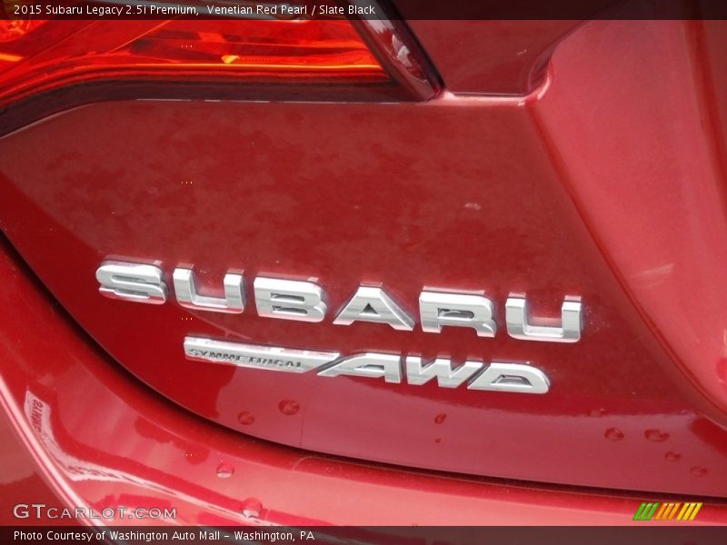 Venetian Red Pearl / Slate Black 2015 Subaru Legacy 2.5i Premium