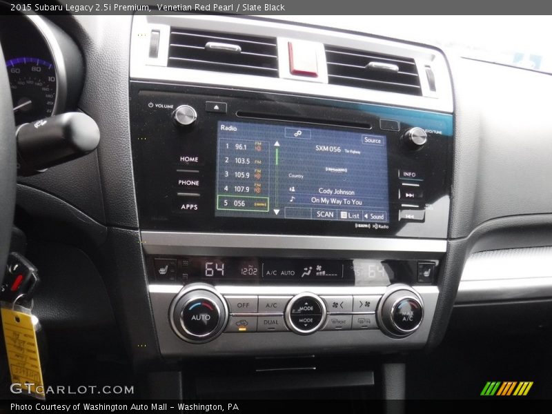Venetian Red Pearl / Slate Black 2015 Subaru Legacy 2.5i Premium