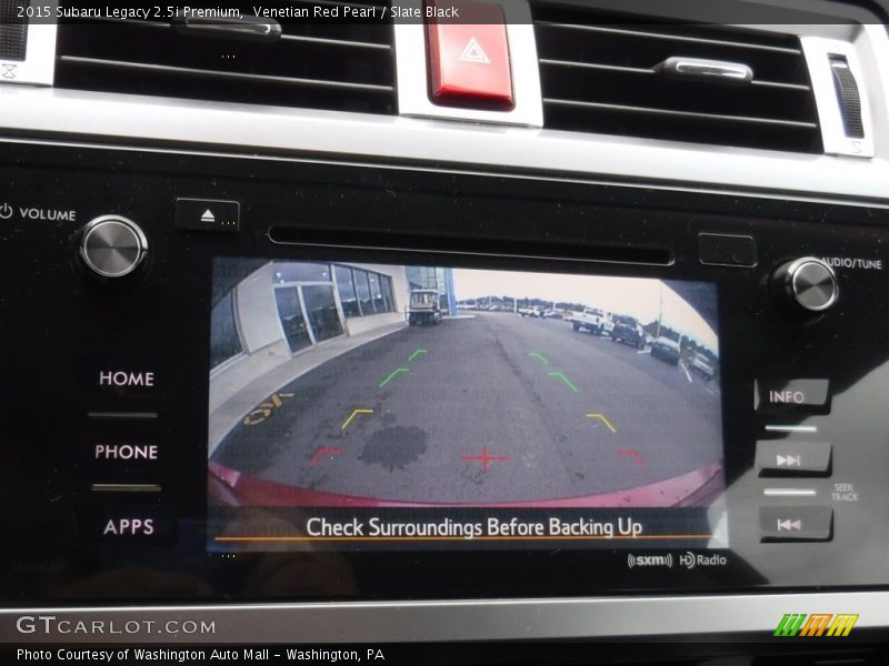 Venetian Red Pearl / Slate Black 2015 Subaru Legacy 2.5i Premium