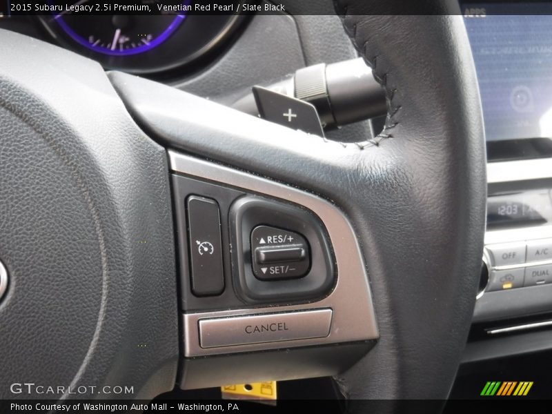 Venetian Red Pearl / Slate Black 2015 Subaru Legacy 2.5i Premium