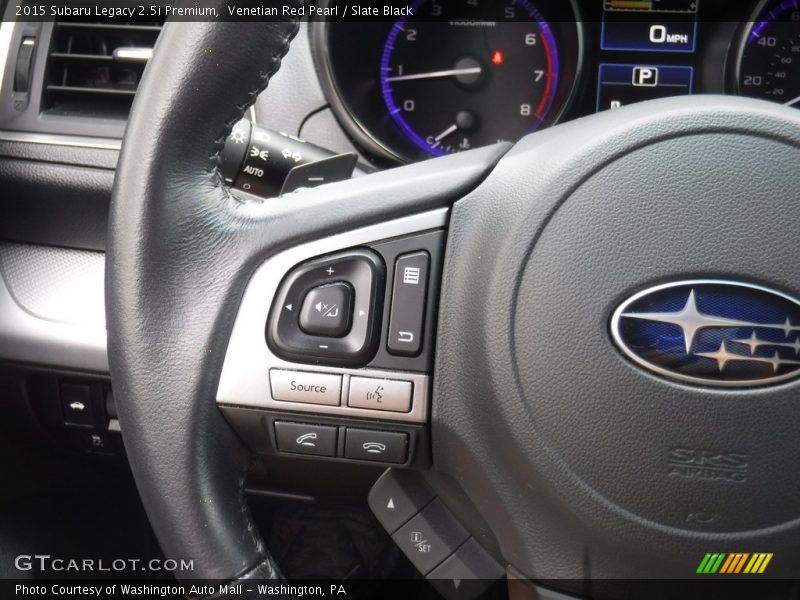 Venetian Red Pearl / Slate Black 2015 Subaru Legacy 2.5i Premium