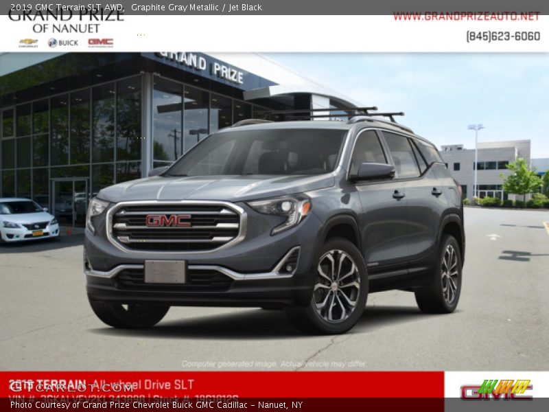 Graphite Gray Metallic / Jet Black 2019 GMC Terrain SLT AWD