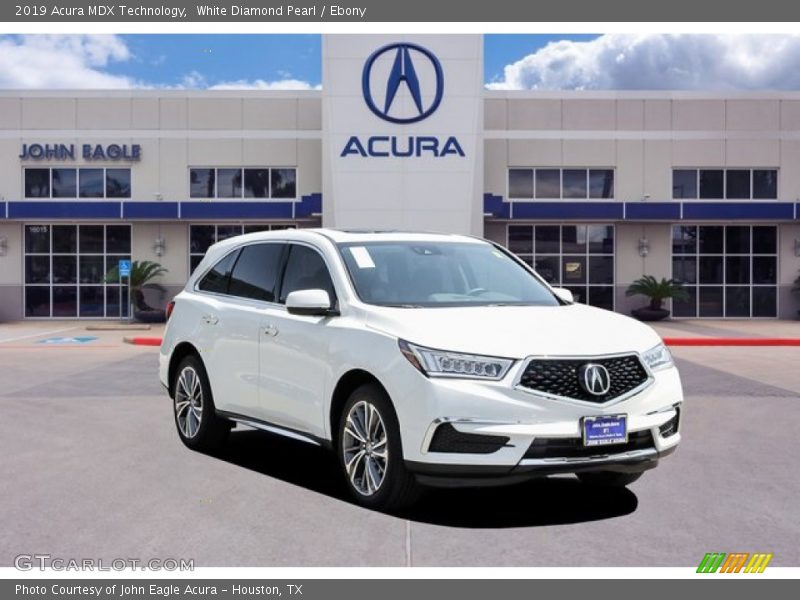 White Diamond Pearl / Ebony 2019 Acura MDX Technology