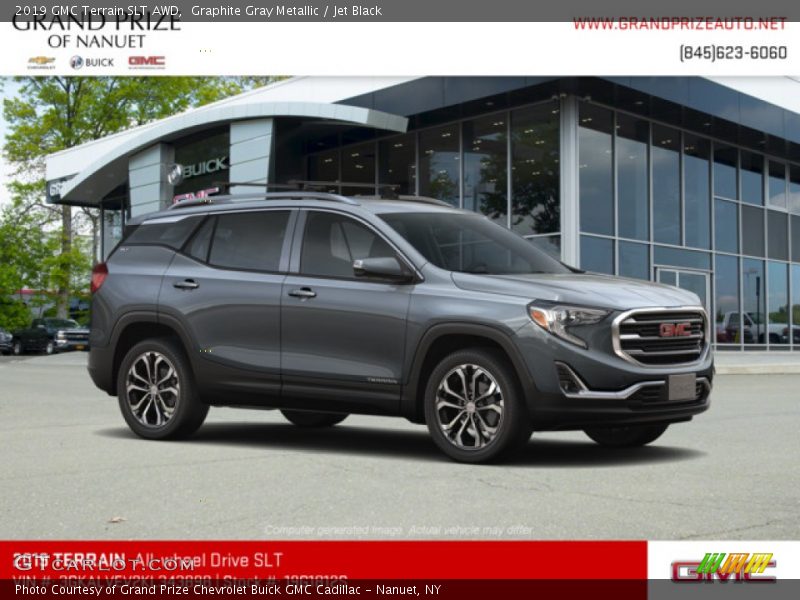 Graphite Gray Metallic / Jet Black 2019 GMC Terrain SLT AWD