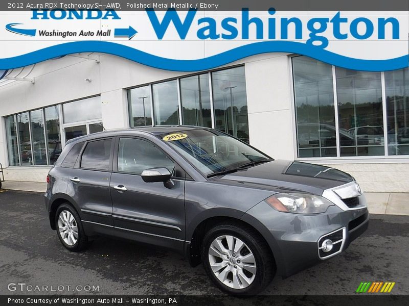 Polished Metal Metallic / Ebony 2012 Acura RDX Technology SH-AWD