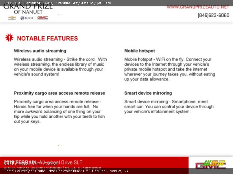 Graphite Gray Metallic / Jet Black 2019 GMC Terrain SLT AWD