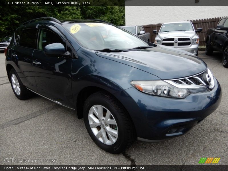 Graphite Blue / Black 2011 Nissan Murano SL AWD