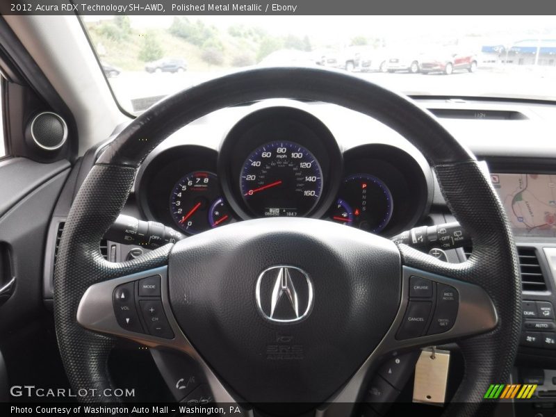 Polished Metal Metallic / Ebony 2012 Acura RDX Technology SH-AWD