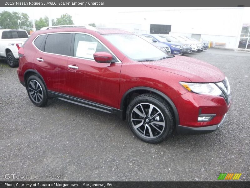 Scarlet Ember / Charcoal 2019 Nissan Rogue SL AWD