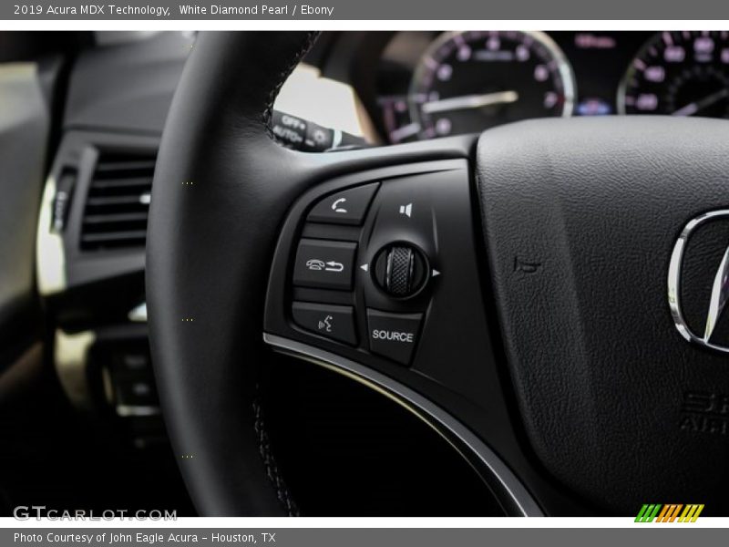 White Diamond Pearl / Ebony 2019 Acura MDX Technology