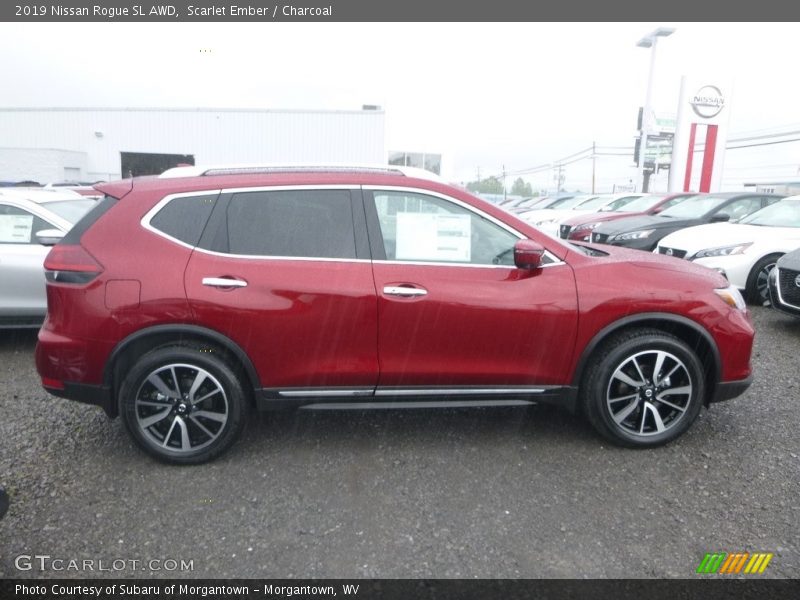 Scarlet Ember / Charcoal 2019 Nissan Rogue SL AWD