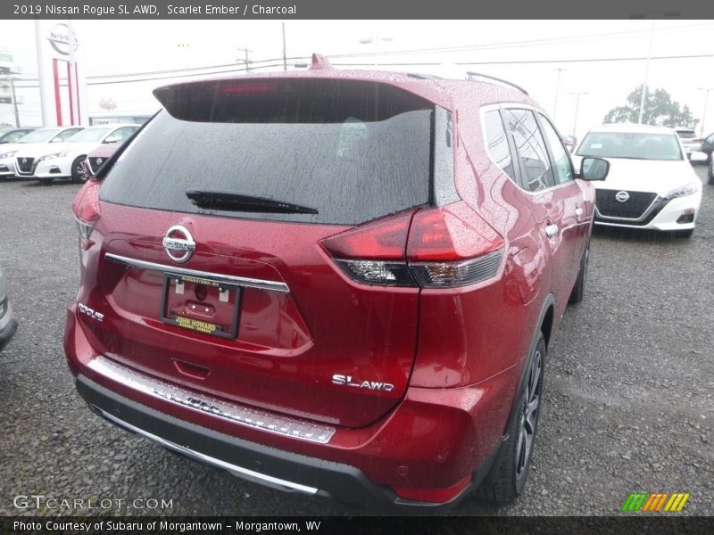 Scarlet Ember / Charcoal 2019 Nissan Rogue SL AWD