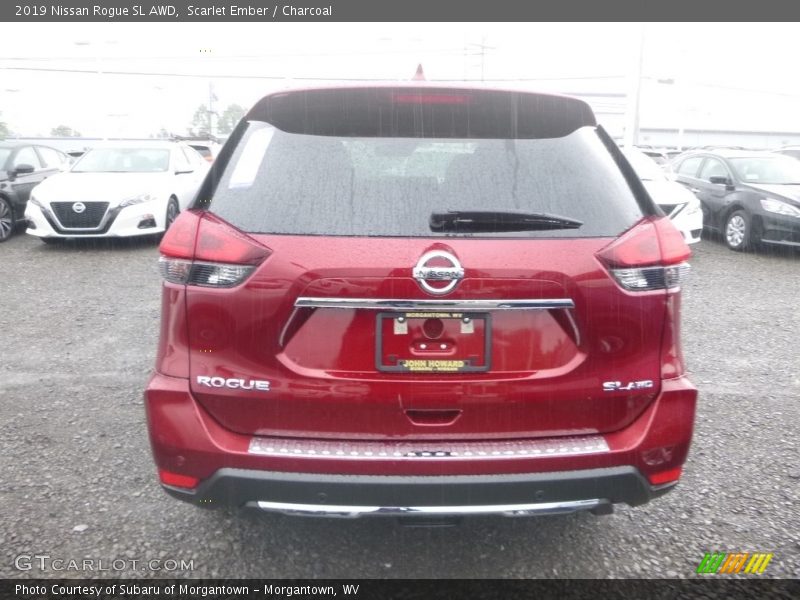Scarlet Ember / Charcoal 2019 Nissan Rogue SL AWD