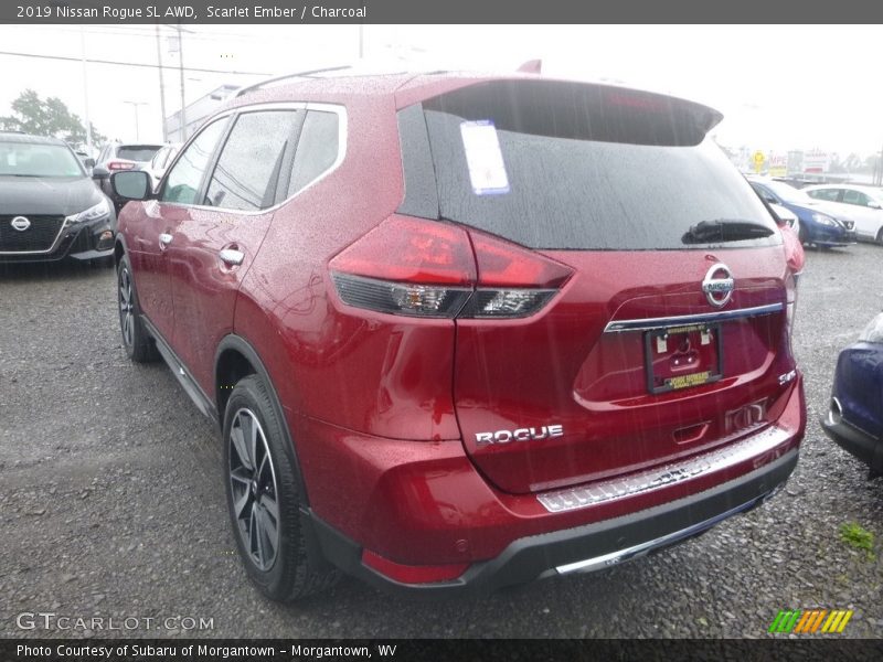 Scarlet Ember / Charcoal 2019 Nissan Rogue SL AWD