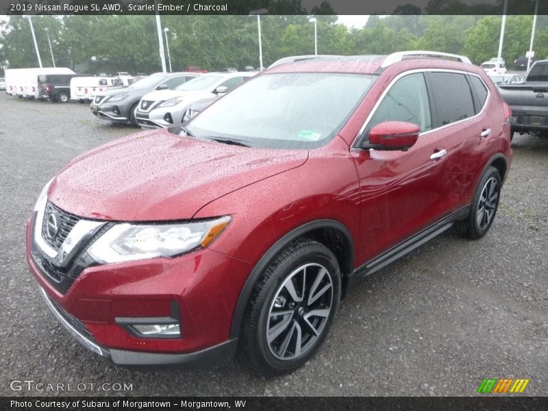Scarlet Ember / Charcoal 2019 Nissan Rogue SL AWD