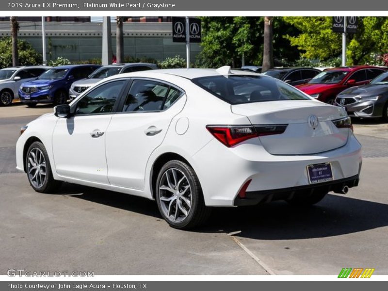 Platinum White Pearl / Graystone 2019 Acura ILX Premium