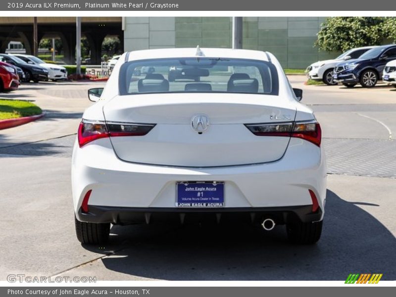 Platinum White Pearl / Graystone 2019 Acura ILX Premium