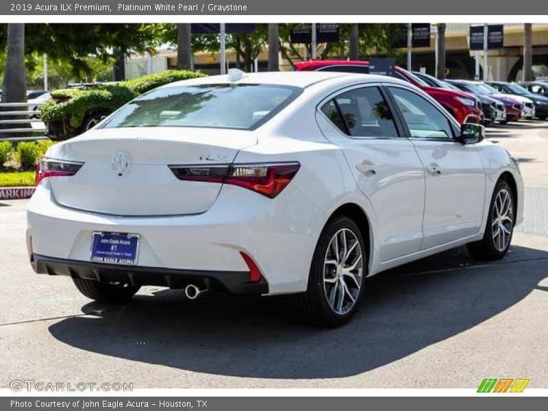 Platinum White Pearl / Graystone 2019 Acura ILX Premium