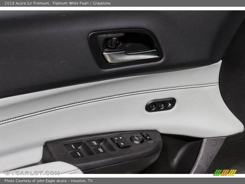 Platinum White Pearl / Graystone 2019 Acura ILX Premium