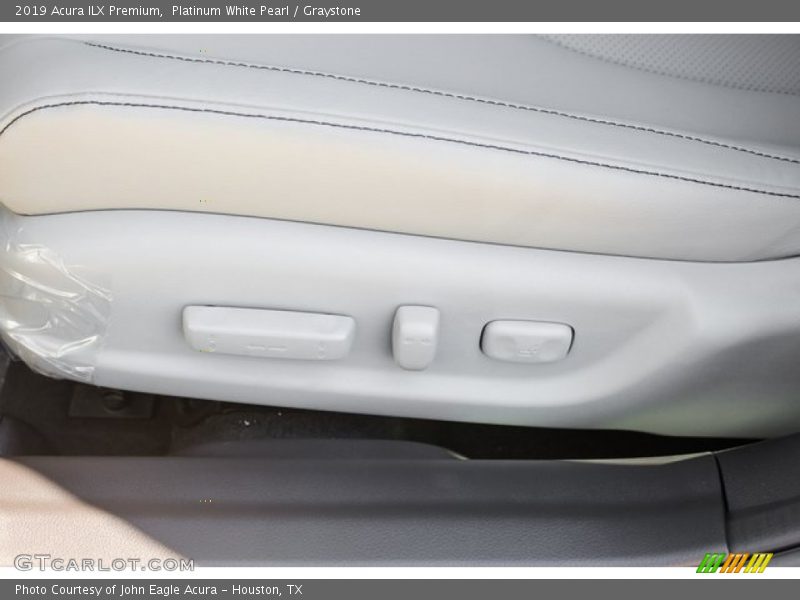 Platinum White Pearl / Graystone 2019 Acura ILX Premium