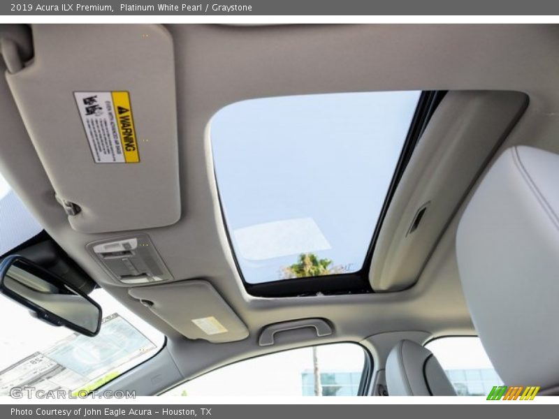 Platinum White Pearl / Graystone 2019 Acura ILX Premium