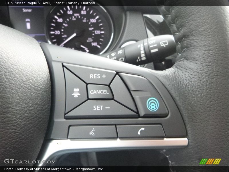 Scarlet Ember / Charcoal 2019 Nissan Rogue SL AWD