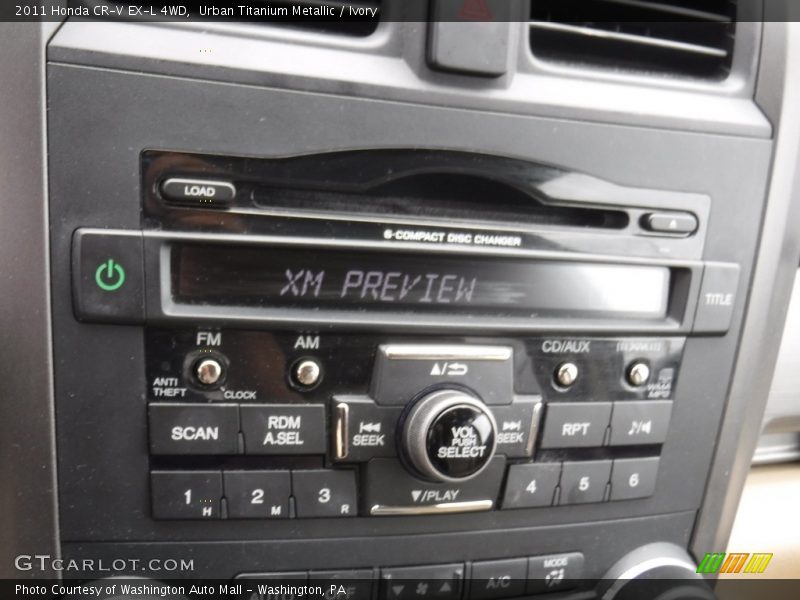 Urban Titanium Metallic / Ivory 2011 Honda CR-V EX-L 4WD