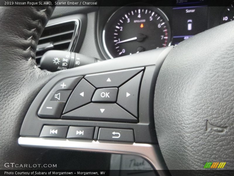 Scarlet Ember / Charcoal 2019 Nissan Rogue SL AWD
