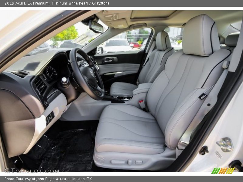 Platinum White Pearl / Graystone 2019 Acura ILX Premium