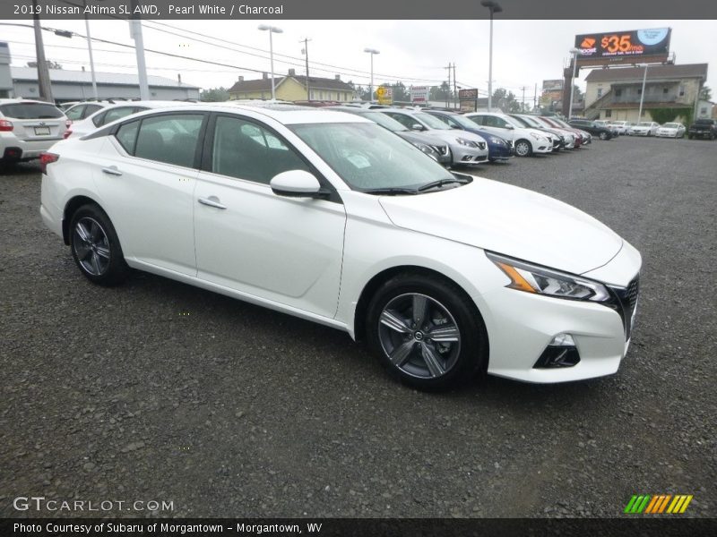 Pearl White / Charcoal 2019 Nissan Altima SL AWD